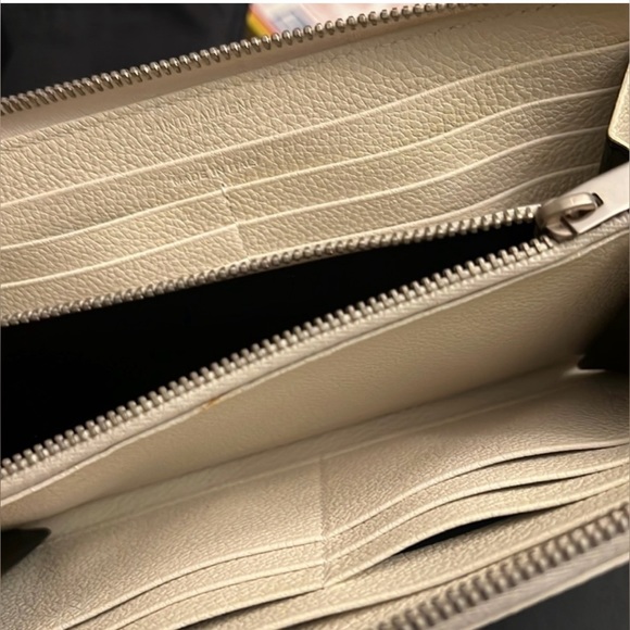 Auth SAINT LAURENT YSL Long Leather Wallet White F/S - Picture 14 of 17